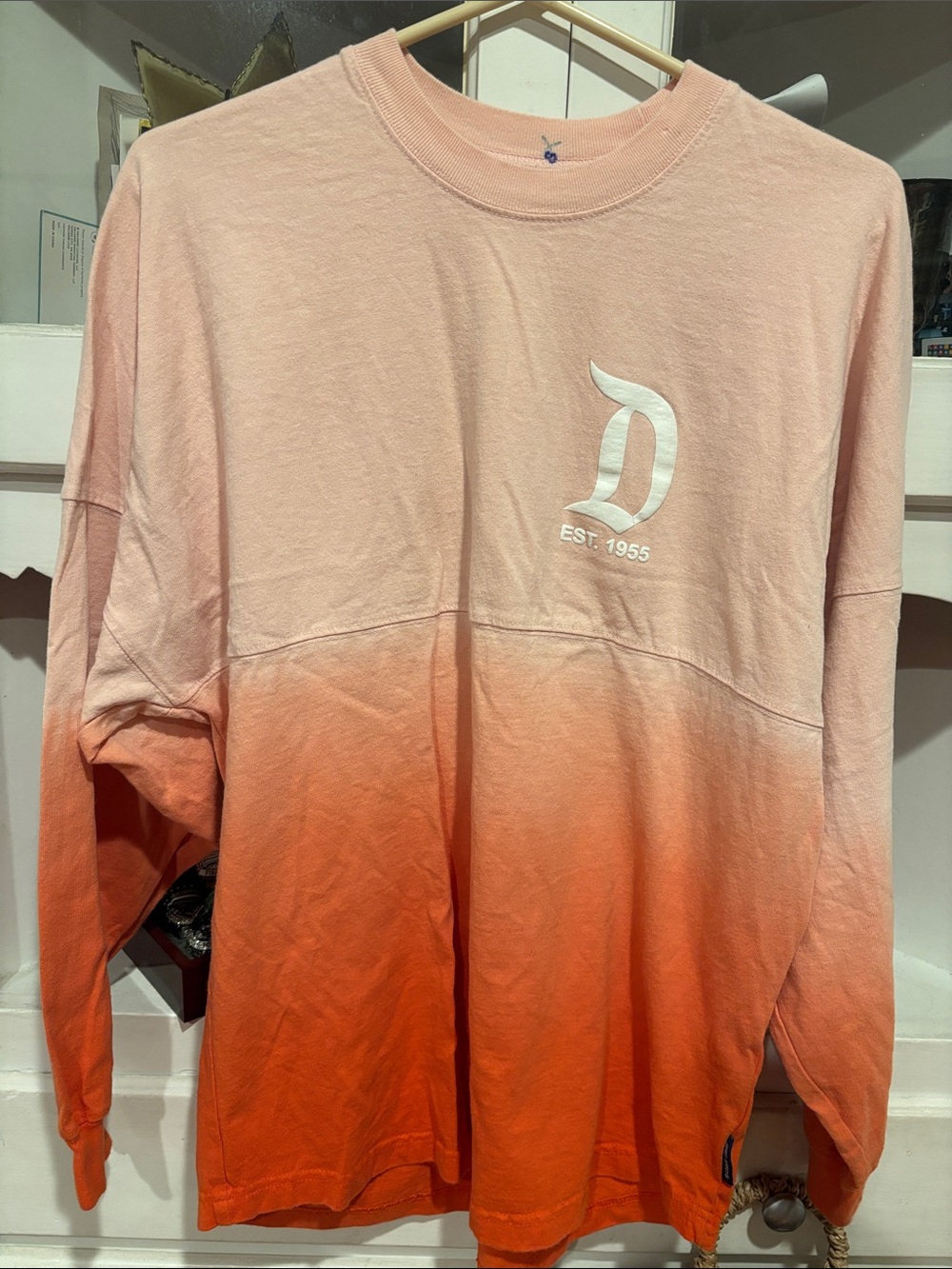 Disneyland Resort ombre Spirit Jersey in peach and orange